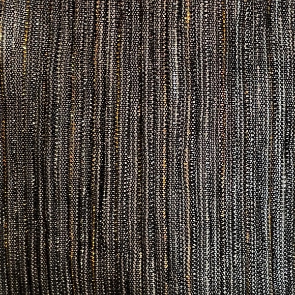 Bar III Sheer Knit Metallic Short Sleeve Crew Neck Blouse - Picture 2 of 9